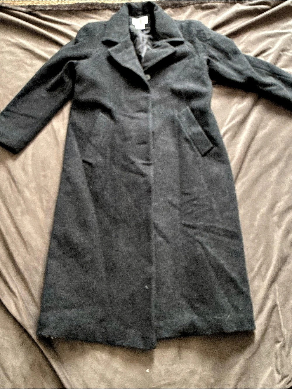 Worthington Gray Wool Cashmere Coat